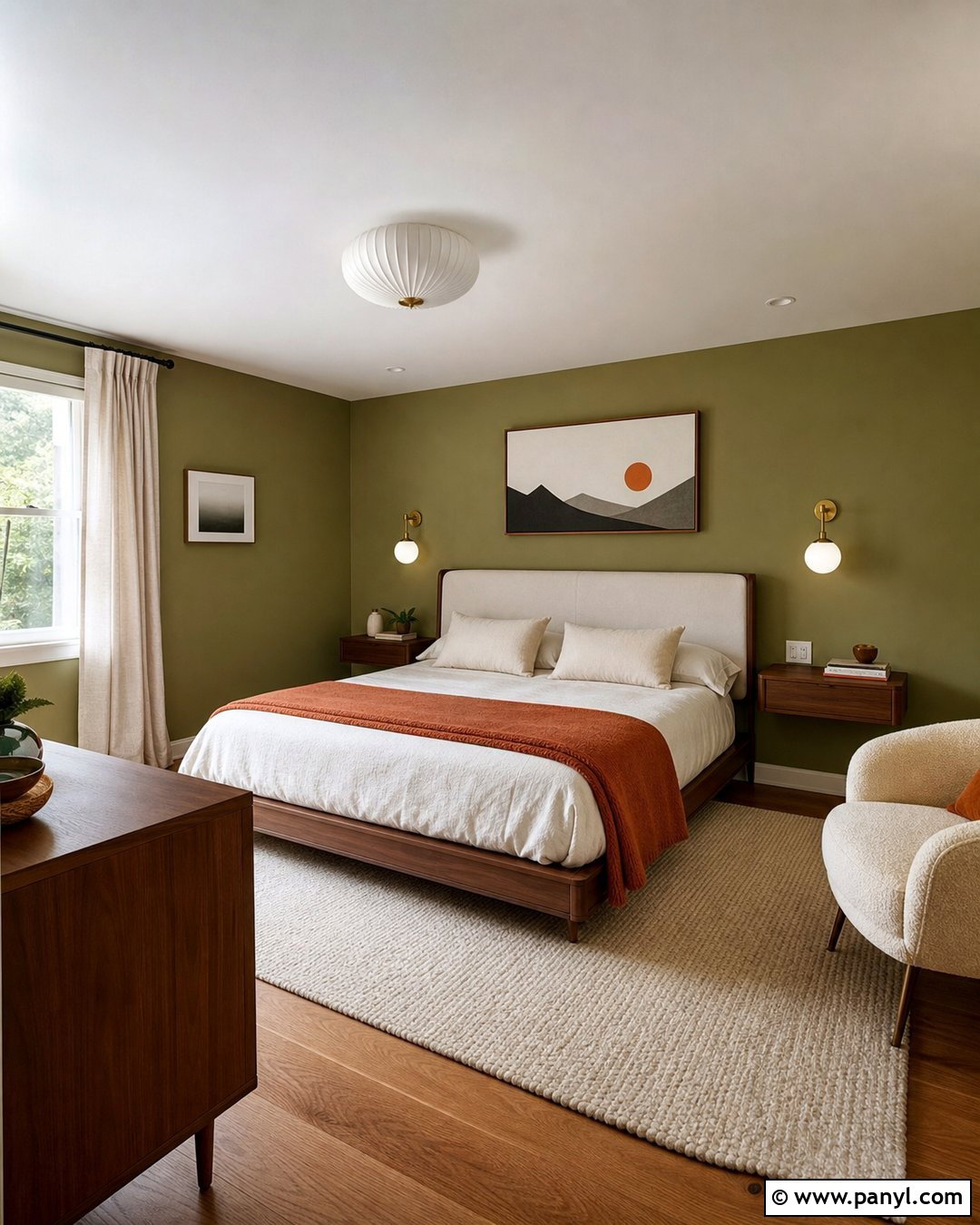 Olive Green 60s Wall Color - 20 60S Wall Color ideas