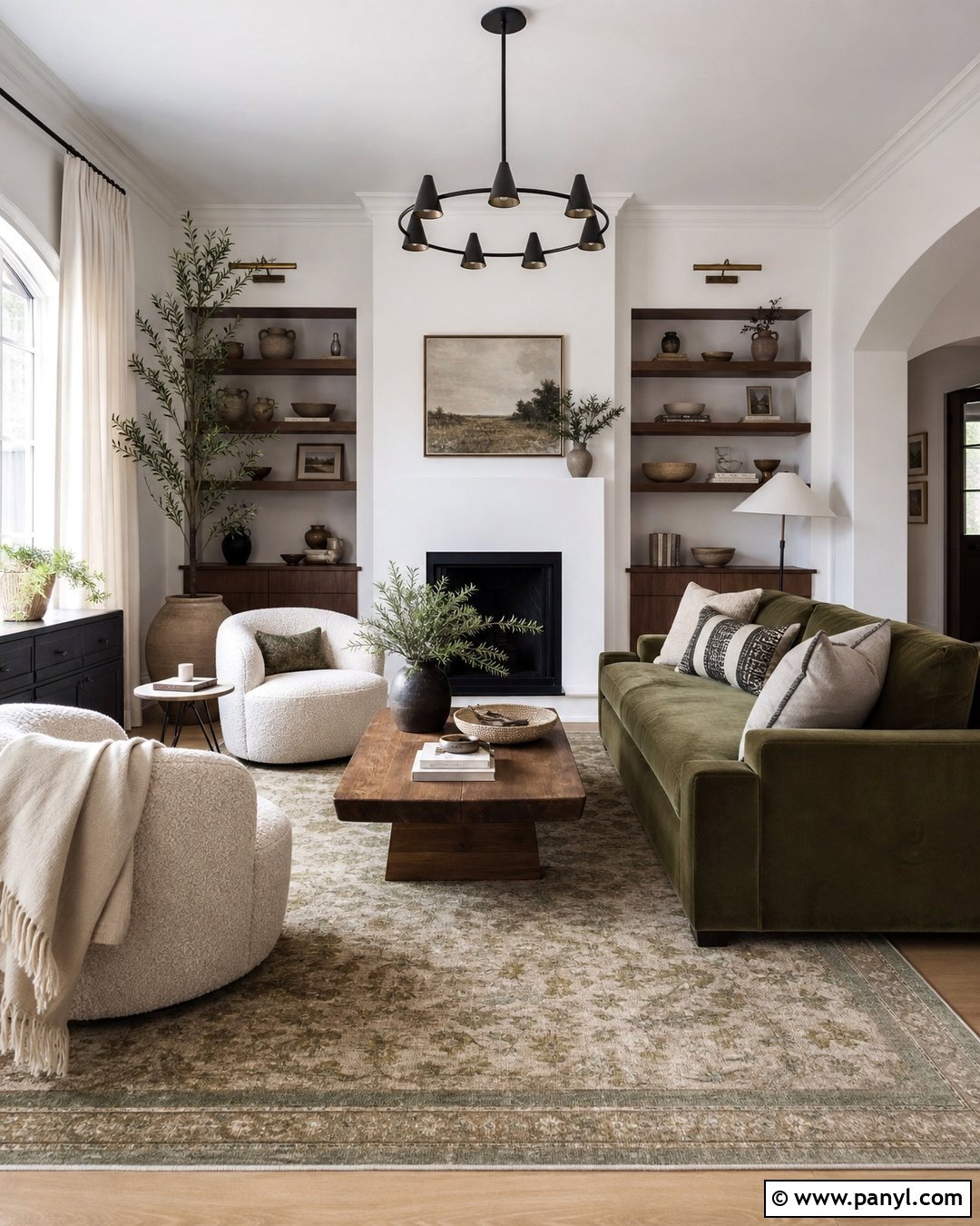 Olive Green Accent Color - 20 Best Accent Color For White Walls