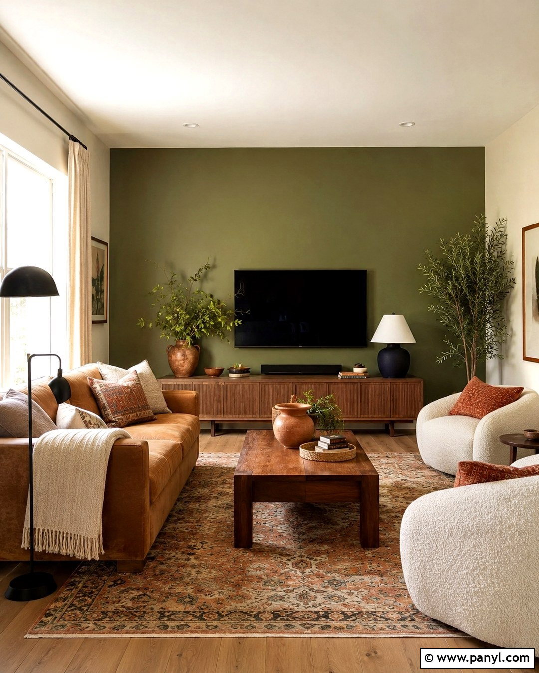 Olive Green Accent Wall - 20 Accent Walls Colors