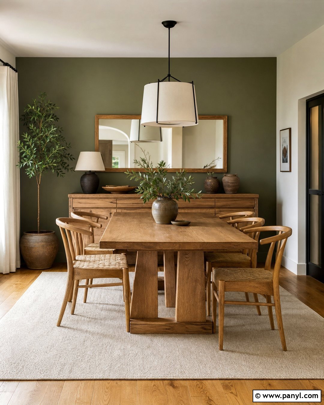 Olive Green Accent Wall - 30 accent wall paint colors