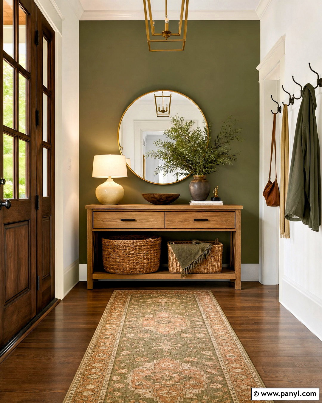 Olive Green Accent Wall - 20 accent wall colors