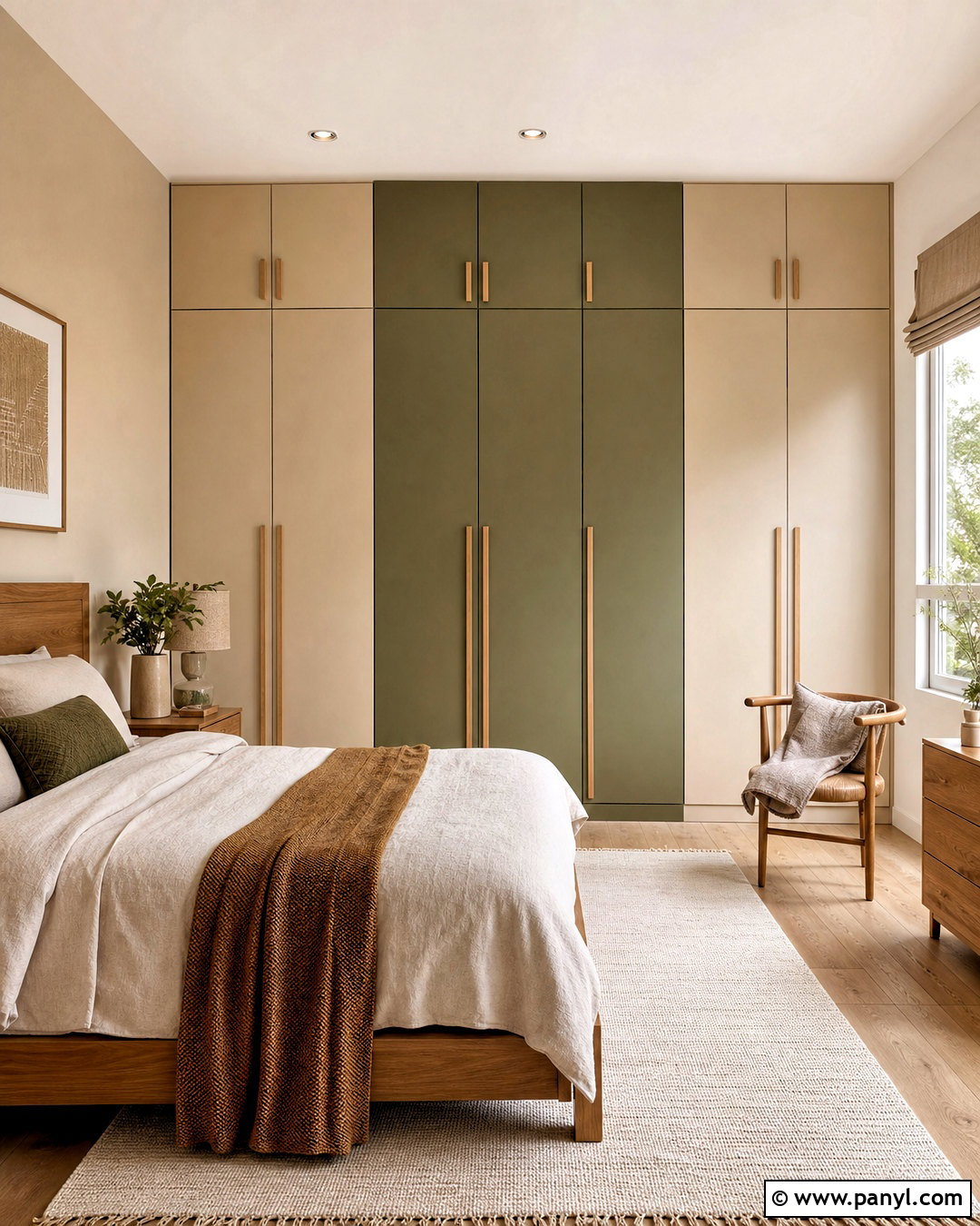 Olive Green And Beige Wardrobe - 20 wardrobe colour ideas bedrooms