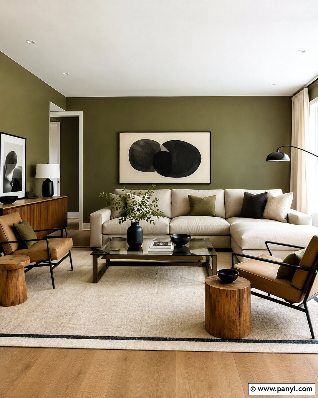 Olive Green And Black Living Room - 20 olive green living room ideas