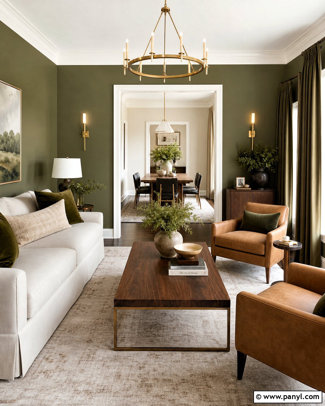 Olive Green And Brass Living Room - 20 olive green living room color scheme ideas