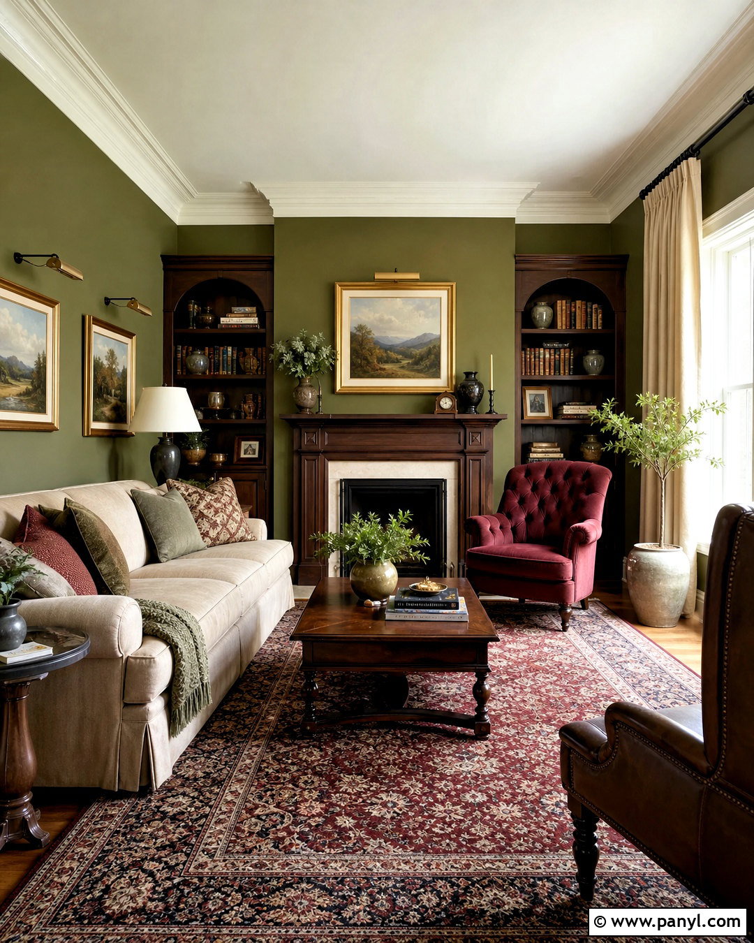 Olive Green And Burgundy Living Room - 20 olive green living room color scheme ideas