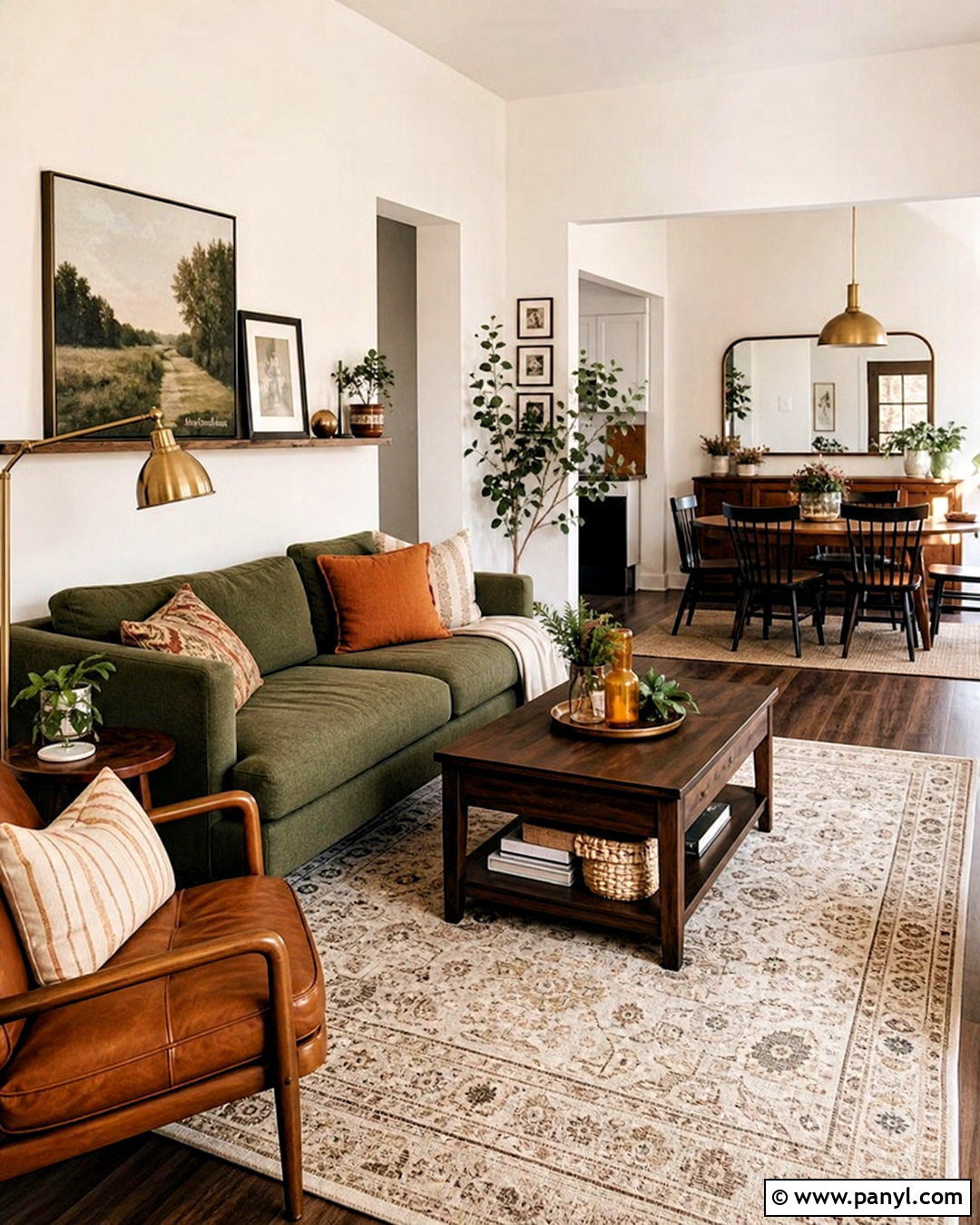 Olive Green And Caramel Apartment Color Scheme - 20 apartment color schemes
