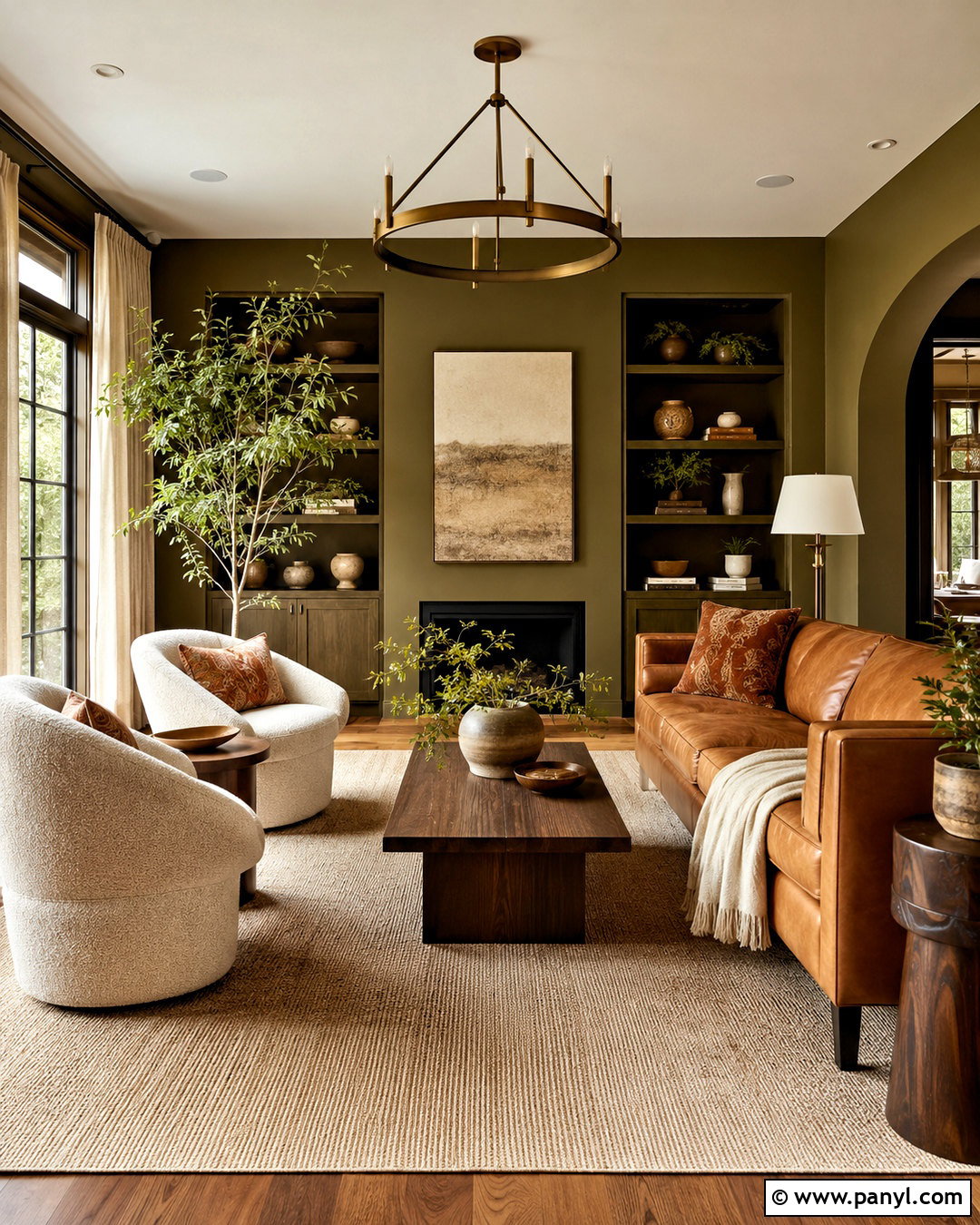 Olive Green And Caramel Brown Color Combination - 20 color combination for home ideas
