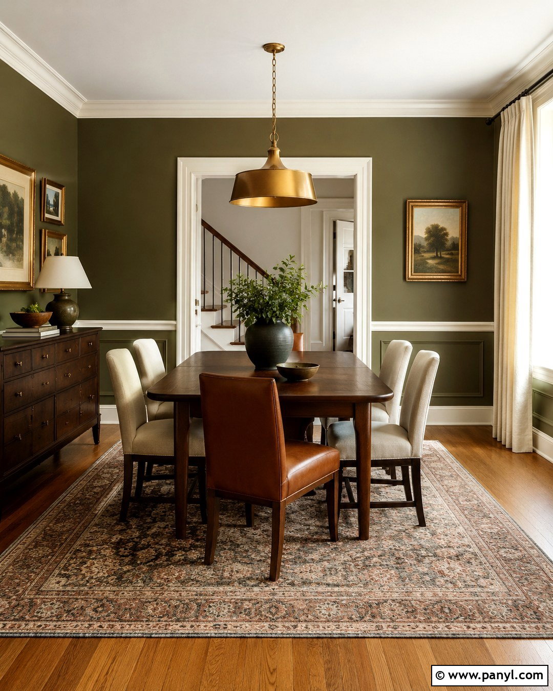 Olive Green And Cream Walls - 20 Wall Color Combination With Green Ideas