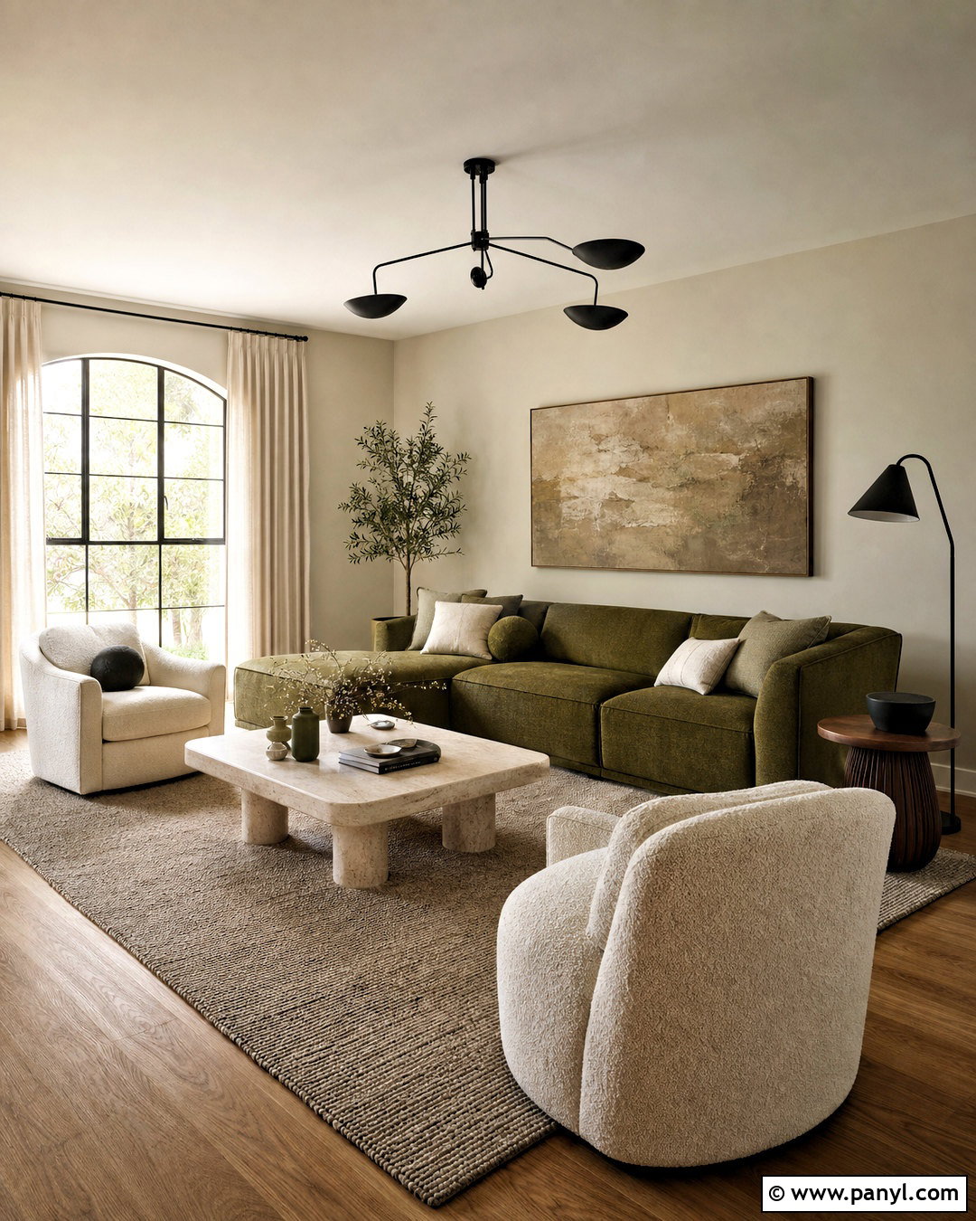 Olive Green And Greige Living Room - 20 olive green living room color scheme ideas