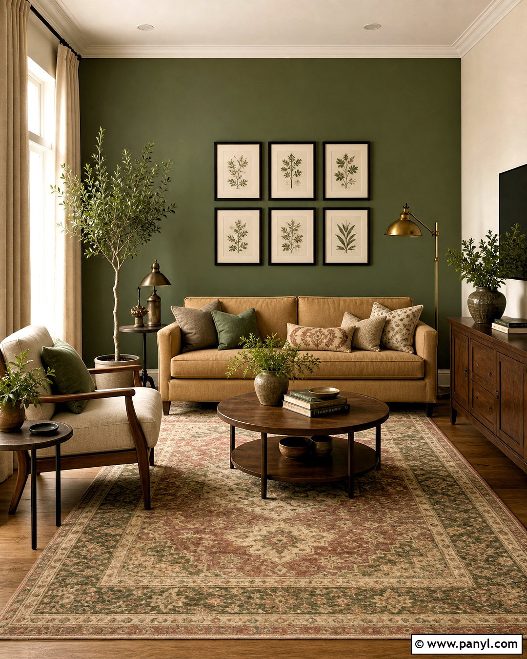 Olive Green And Ivory Hall Walls - 20 hall painting wall colors combination ideas