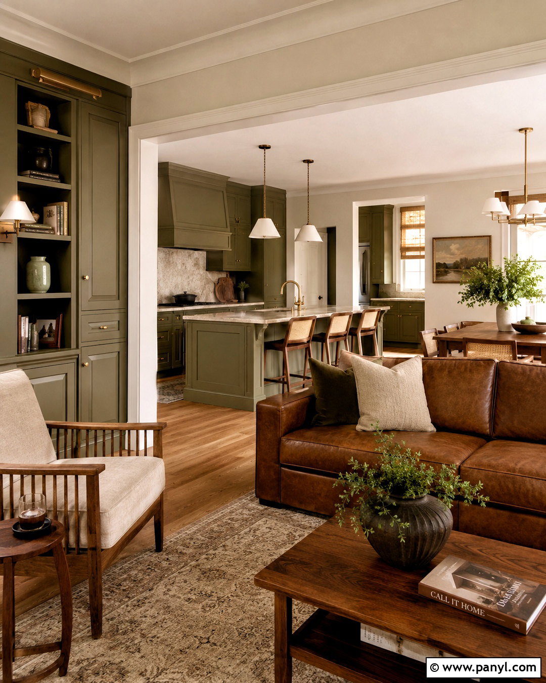 Olive Green And Mushroom Paint Color Scheme - 20 paint color schemes for home ideas