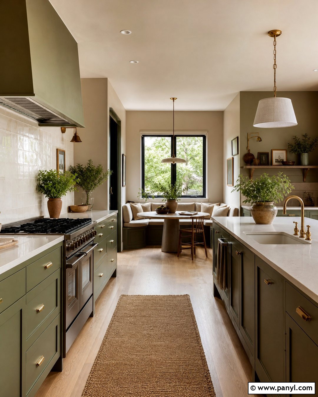 Olive Green And Mushroom Walls - 25 Wall Paint Color Combination Ideas