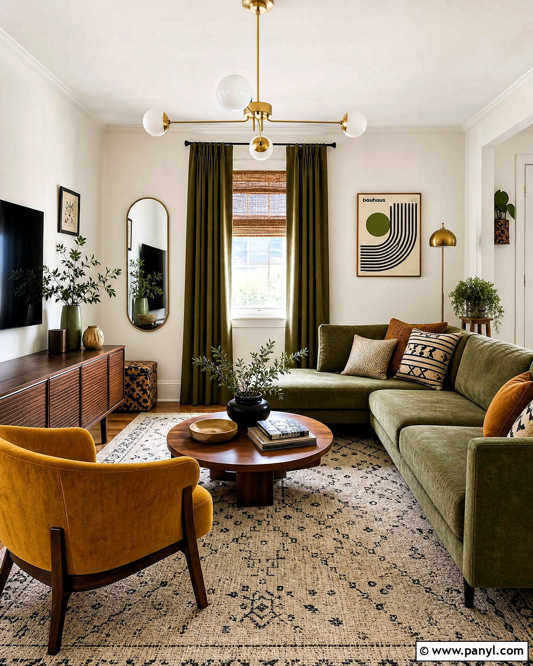 Olive Green And Mustard Yellow Living Room - 20 olive green living room color scheme ideas