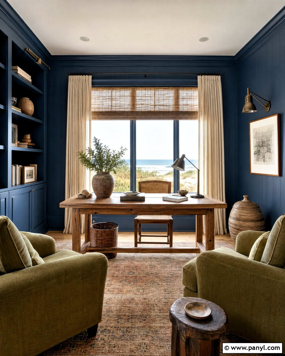 Olive Green And Ocean Blue Beach House Palette - 20 beach house color palette ideas