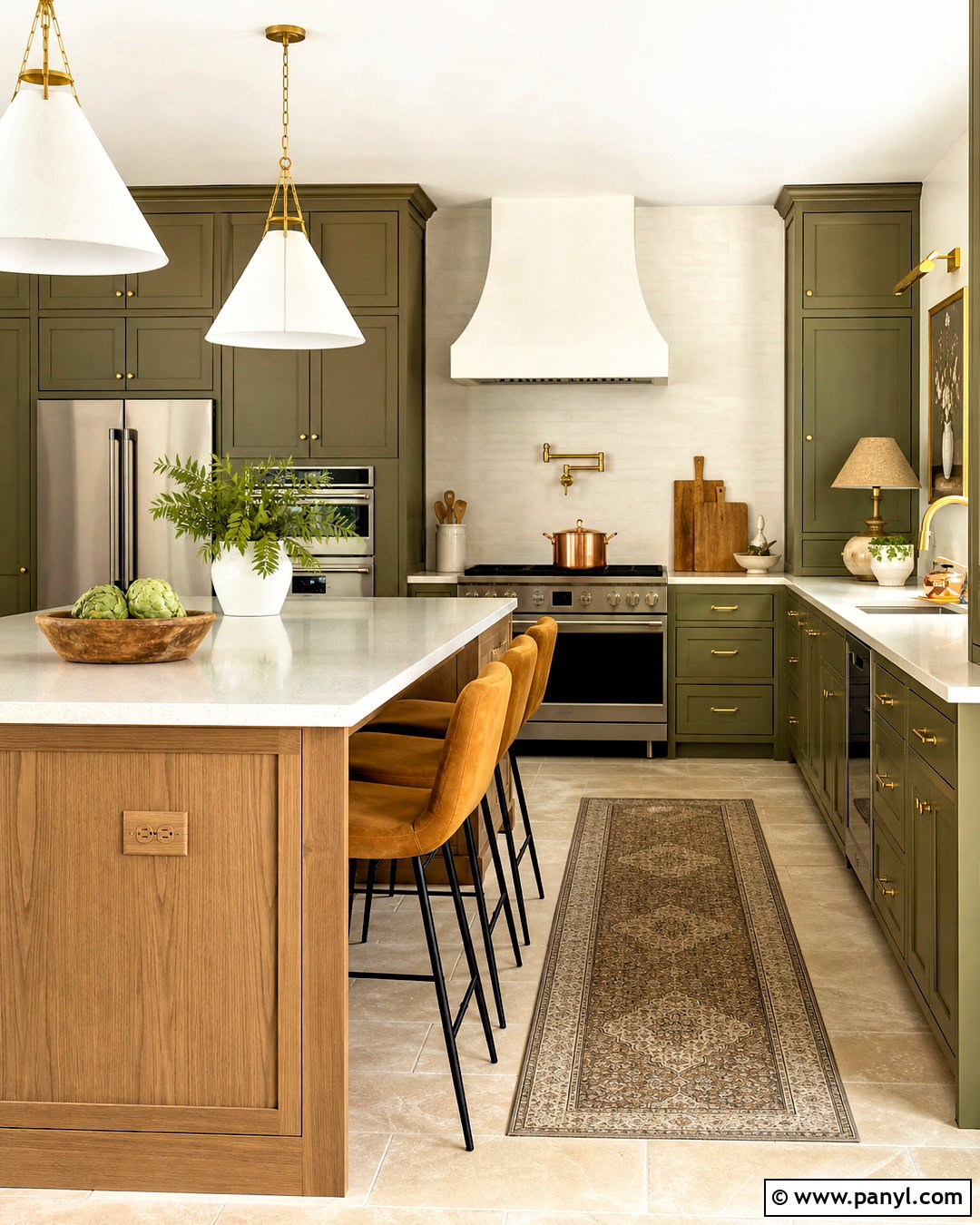 Olive Green And Ochre Kitchen Color Combination - 20 color combinations home ideas
