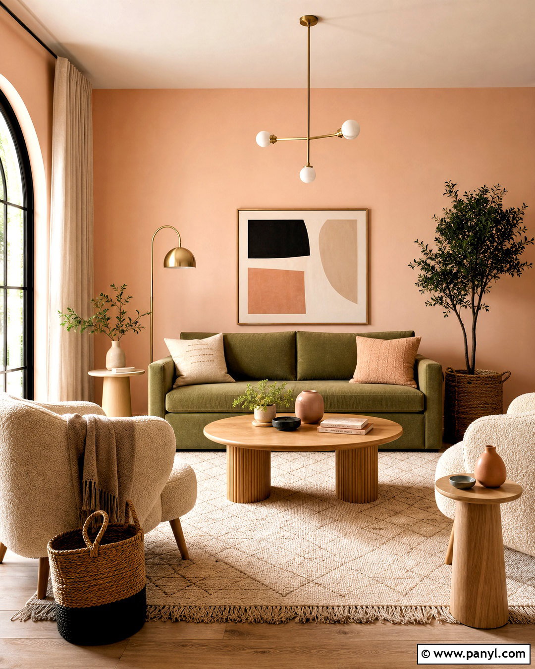 Olive Green And Peach Living Room - 20 olive green living room color scheme ideas