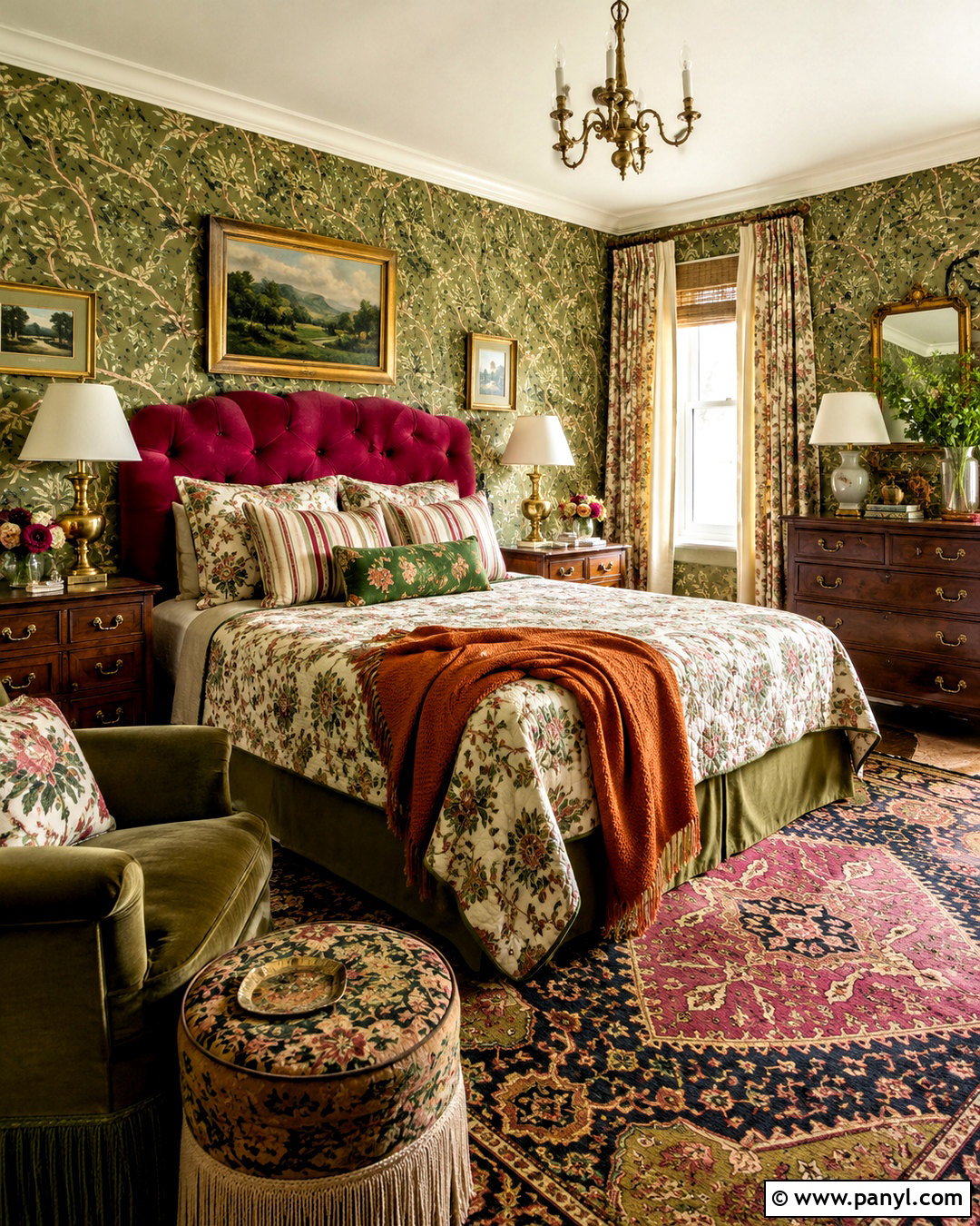 Olive Green And Raspberry Maximalist Color Palette - 20 maximalist color palette ideas