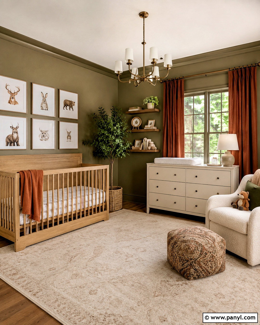 Olive Green And Rust Nursery - 20 nursery color scheme ideas