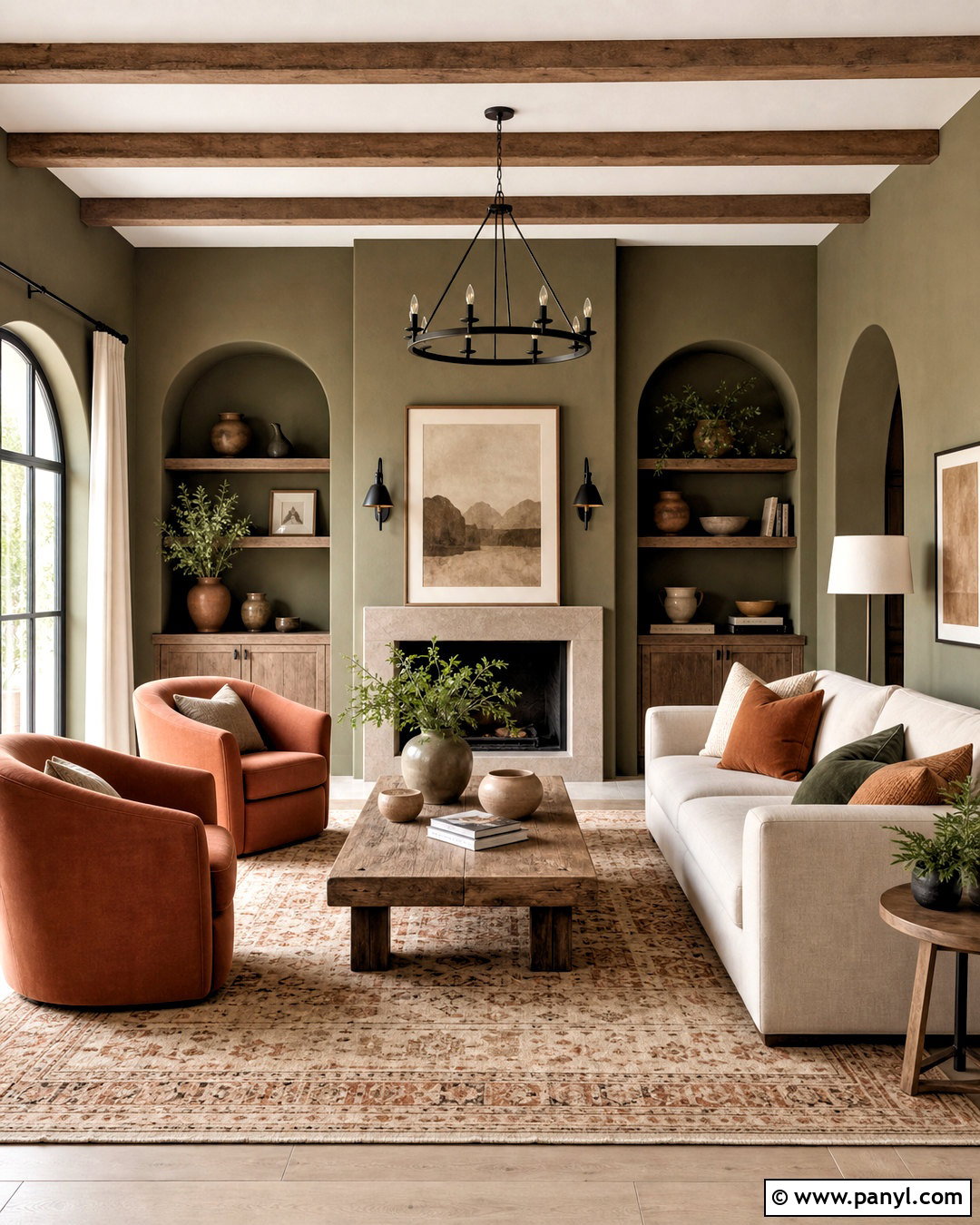 Olive Green And Terracotta Living Room - 20 olive green living room color scheme ideas