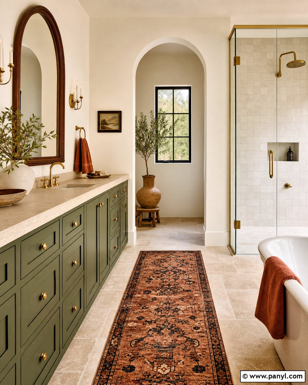 Olive Green Bathroom Cabinets - 20 bathroom cabinet color ideas