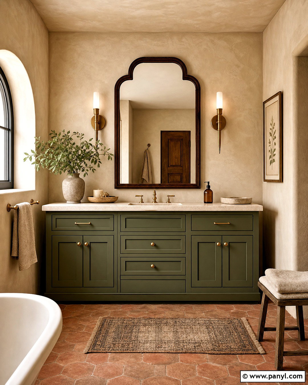 Olive Green Bathroom Vanity - 20 bathroom vanity paint ideas