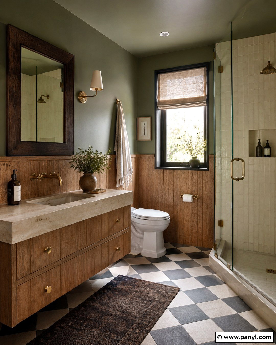 Olive Green Bathroom Walls - 20 Bathroom Wall Colors 2027
