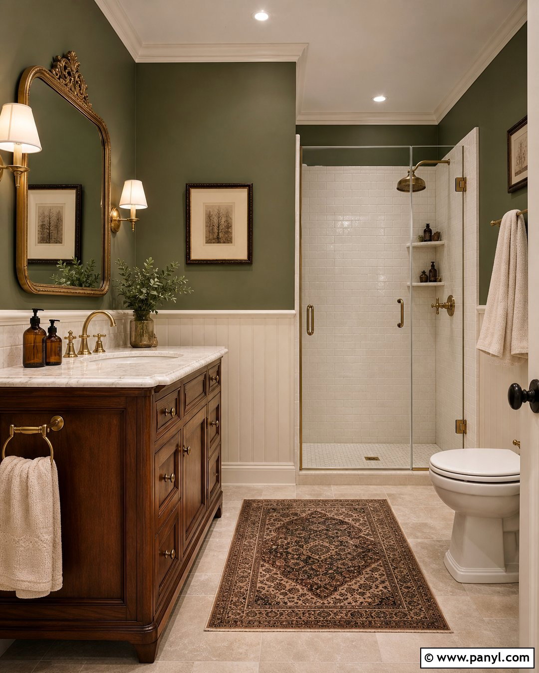 Olive Green Bathroom Walls - 20 Best Colors For Bathroom Walls