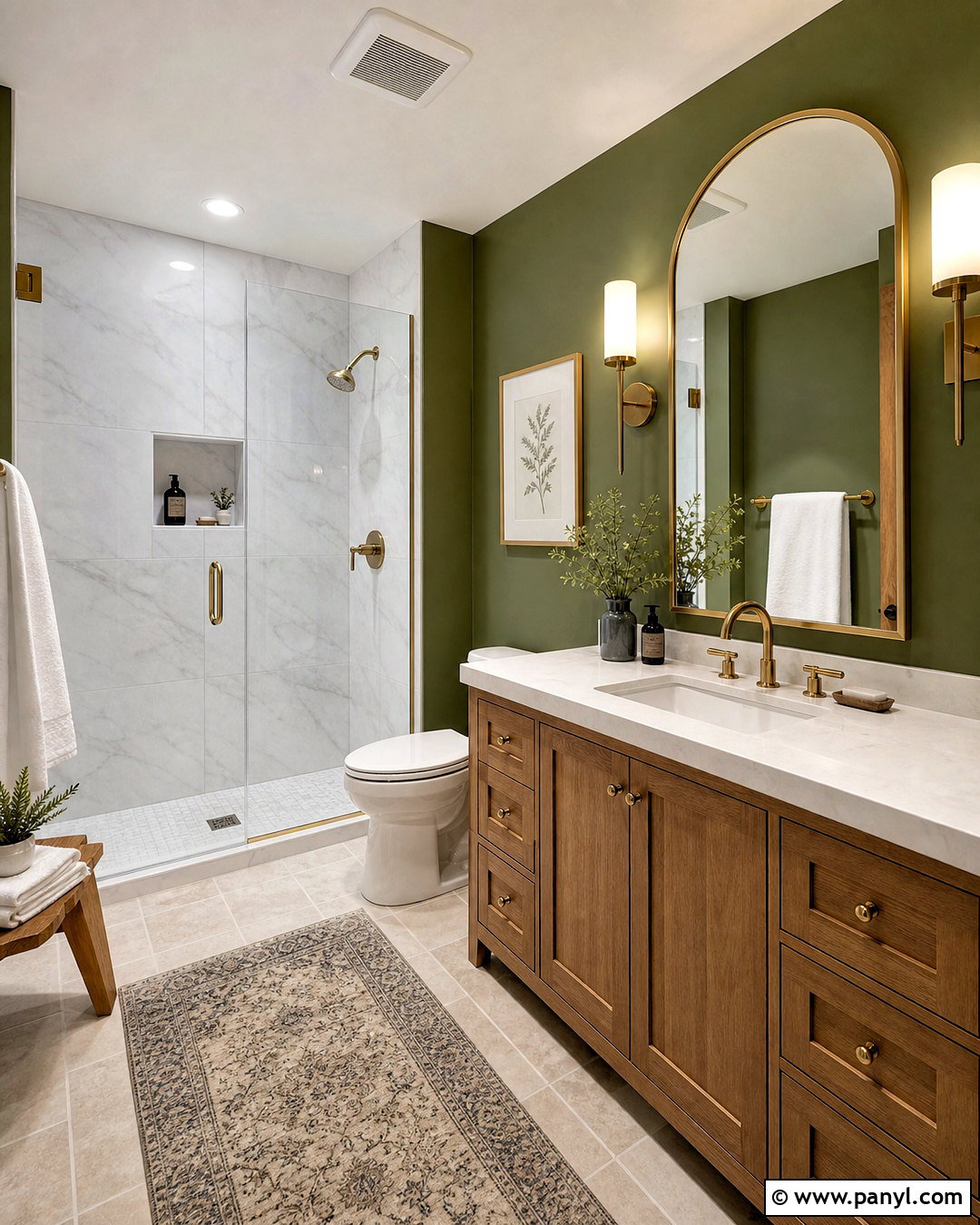 Olive Green Bathroom Walls - 20 olive green painted walls
