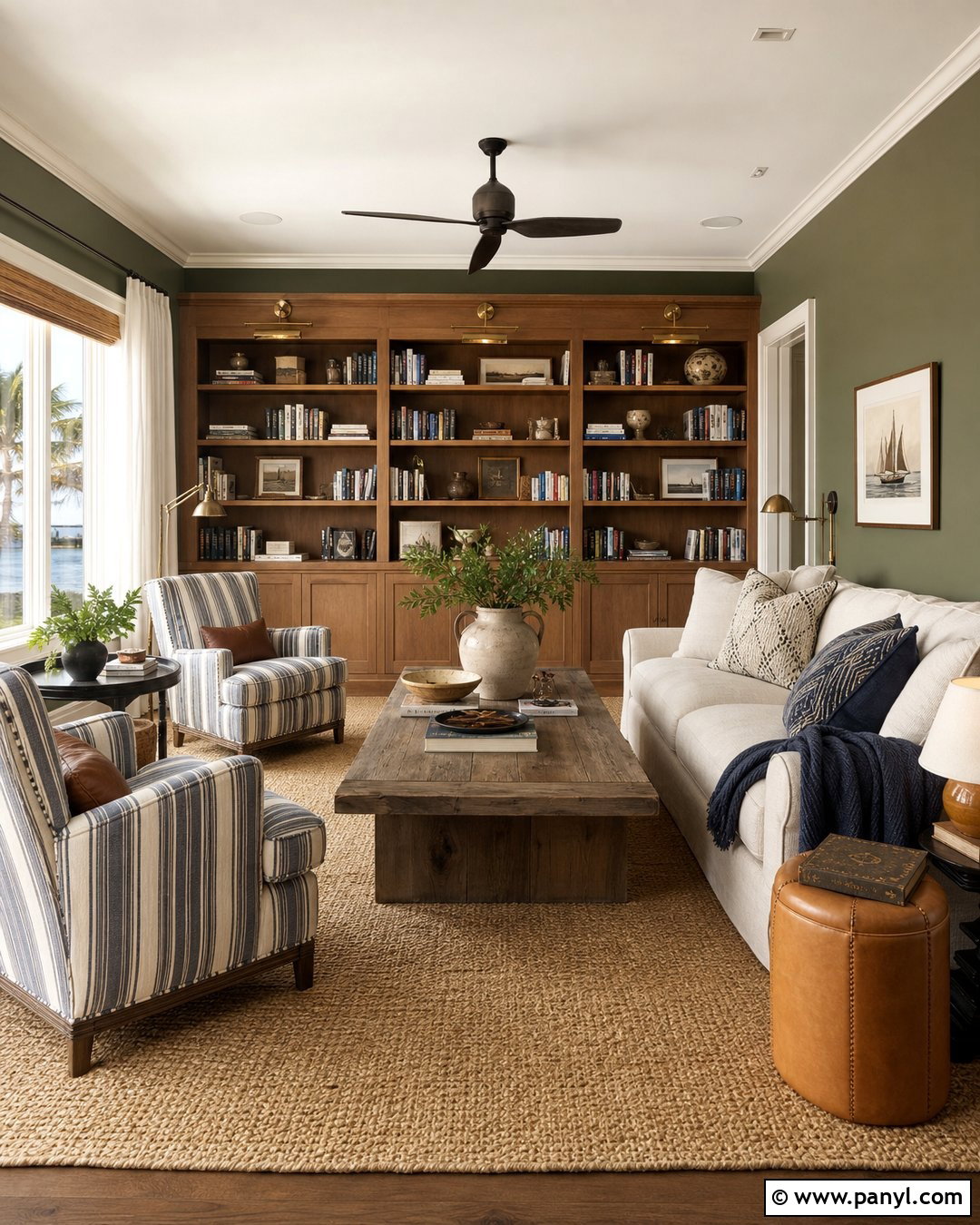Olive Green Beach House Walls - 30 Beach House Colors Interior Walls