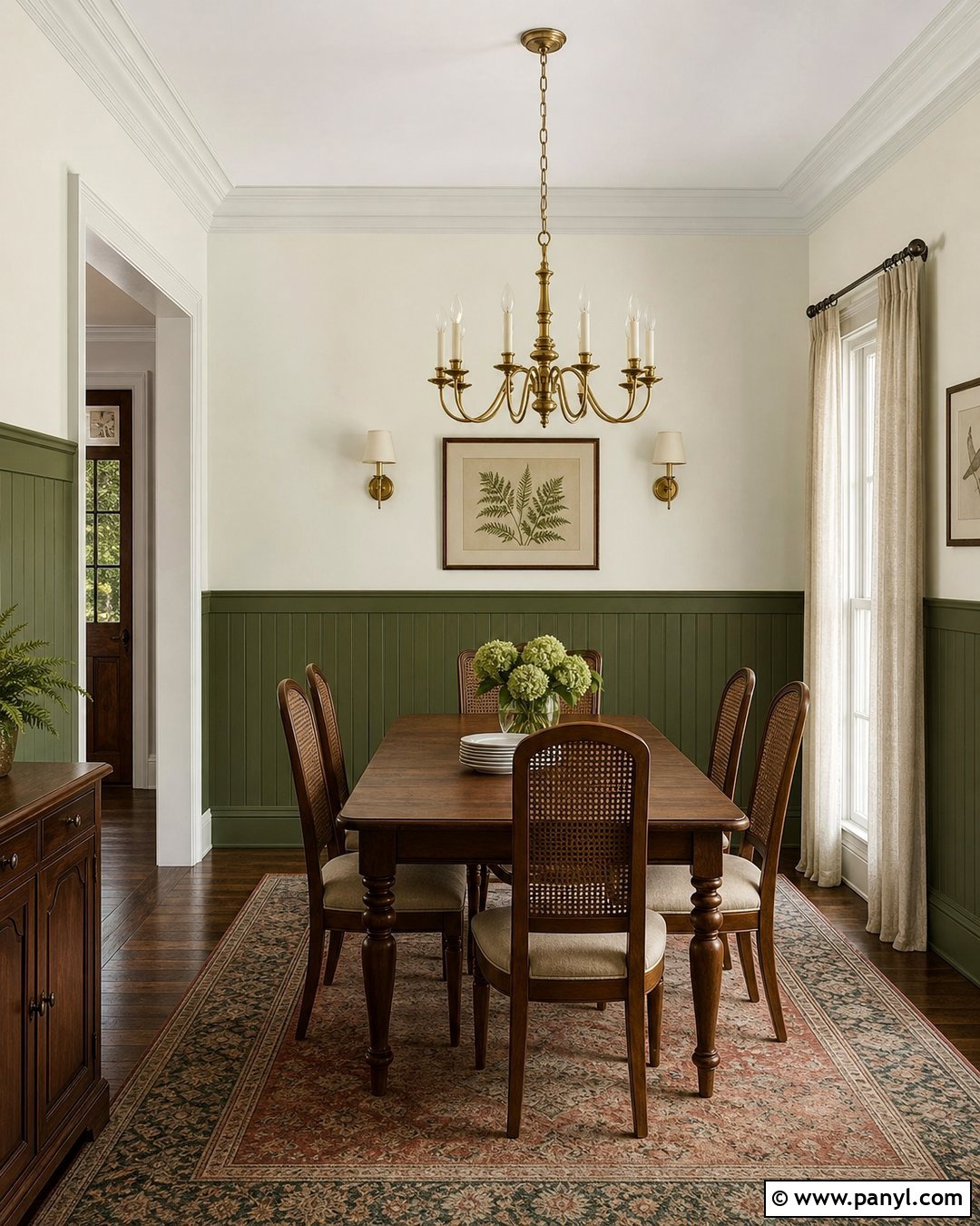 Olive Green Beadboard - 20 Beadboard Wall Paint Colors