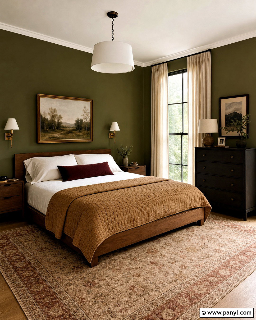 Olive Green Bedroom - 20 green bedroom paint colors