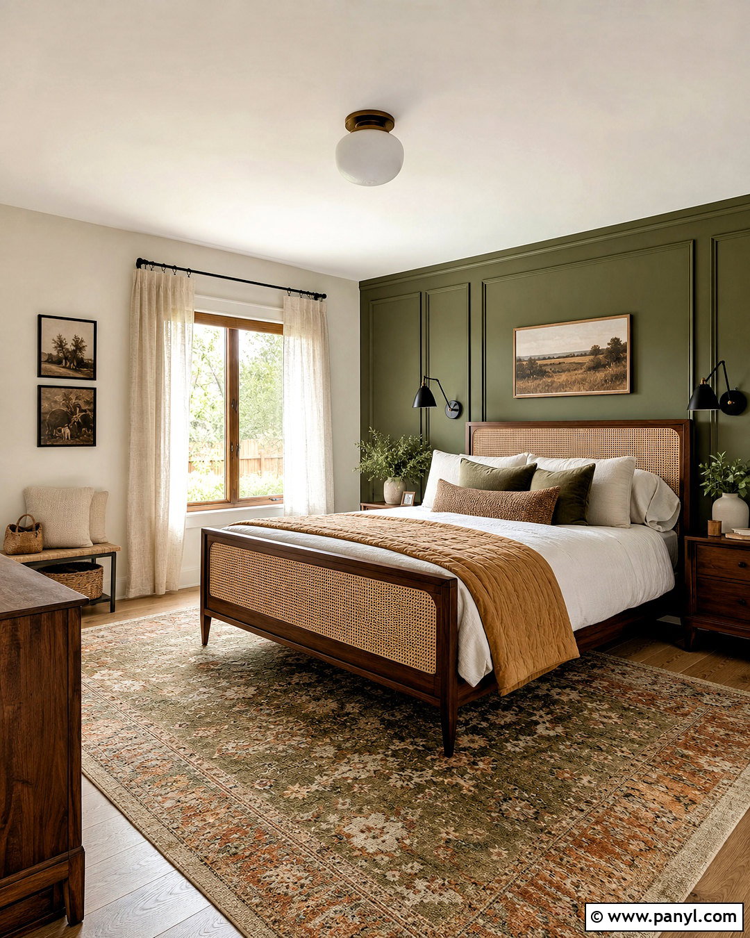 Olive Green Bedroom Accent Wall - 20 accent wall colors bedroom ideas