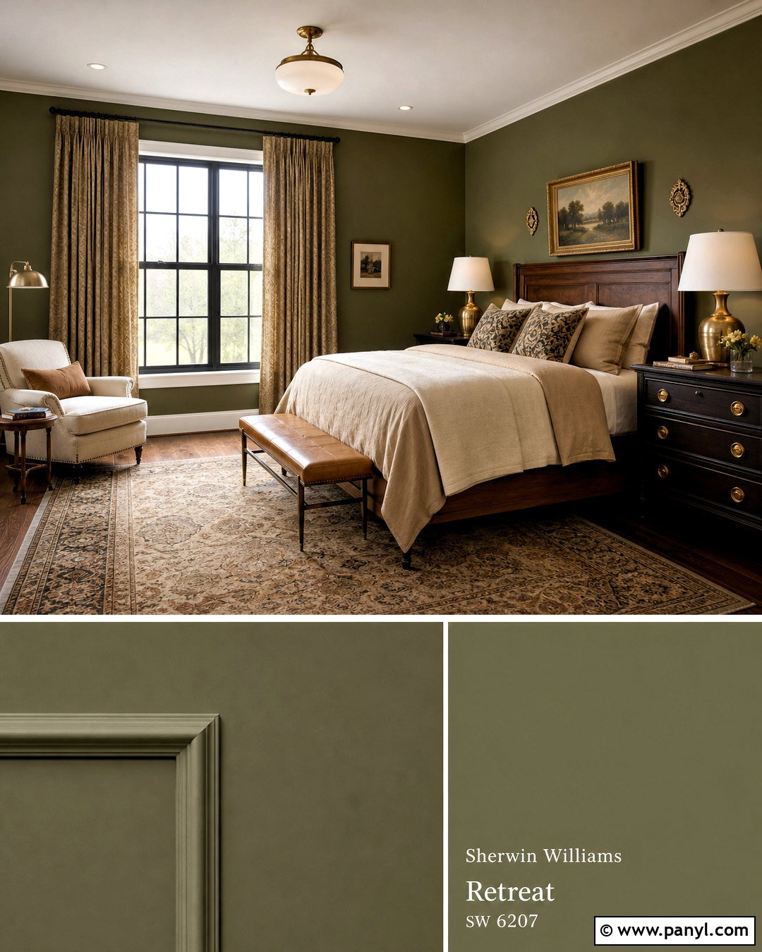 Olive Green Bedroom Wall Color - 20 room wall colors bedrooms
