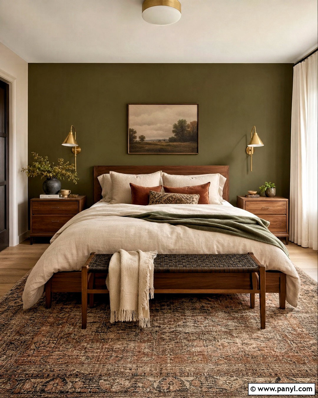 Olive Green Bedroom Wall - 20 green wall ideas