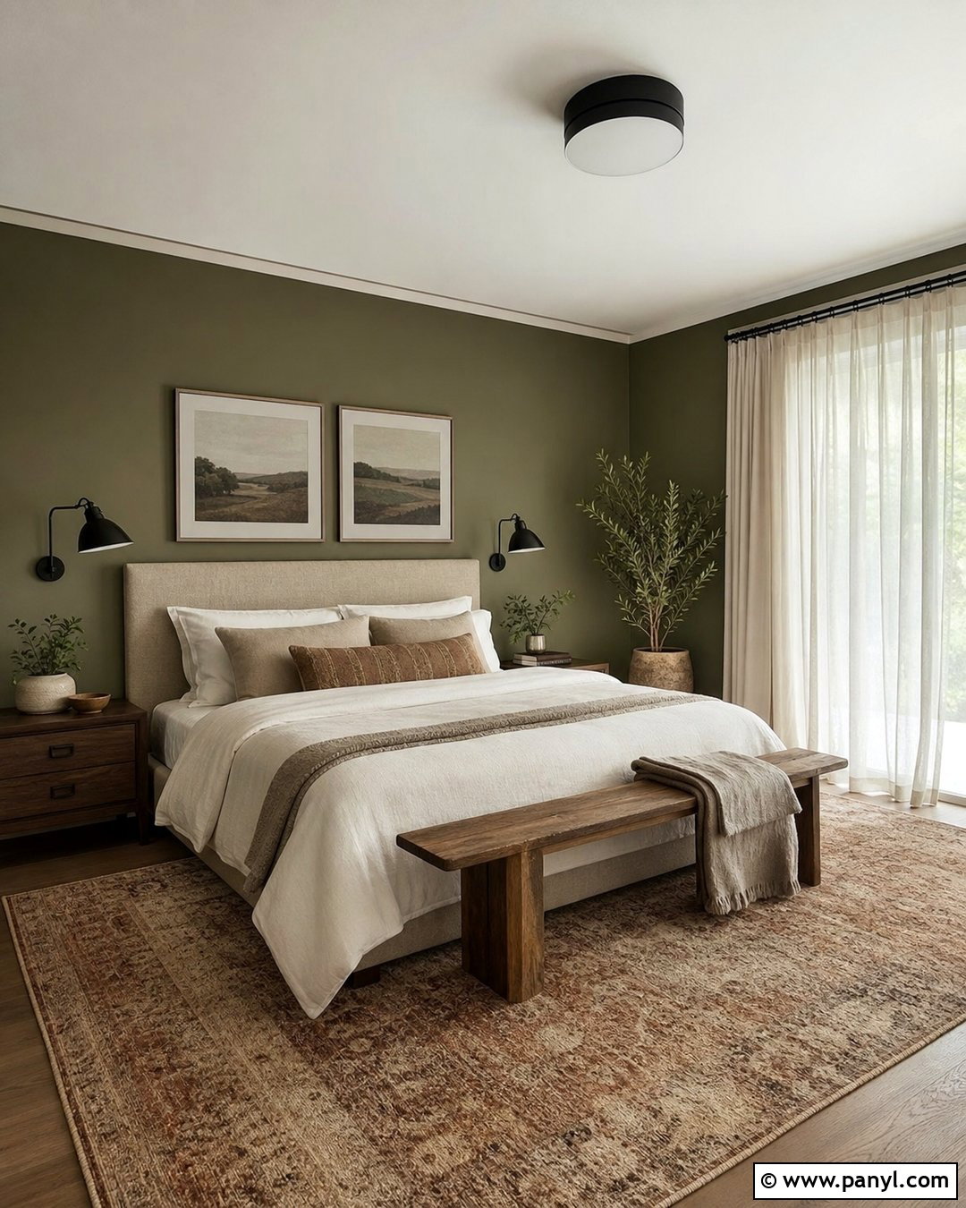 Olive Green Bedroom Walls - 30 room wall color ideas bedrooms