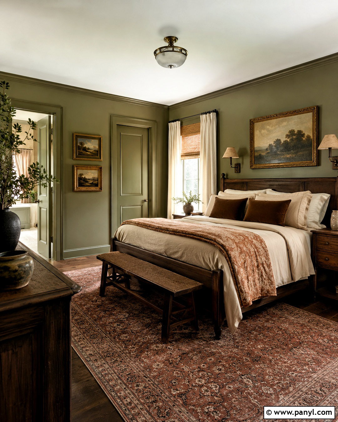 Olive Green Bedroom Walls - 35 Wall Color Ideas Bedroom Paint Ideas