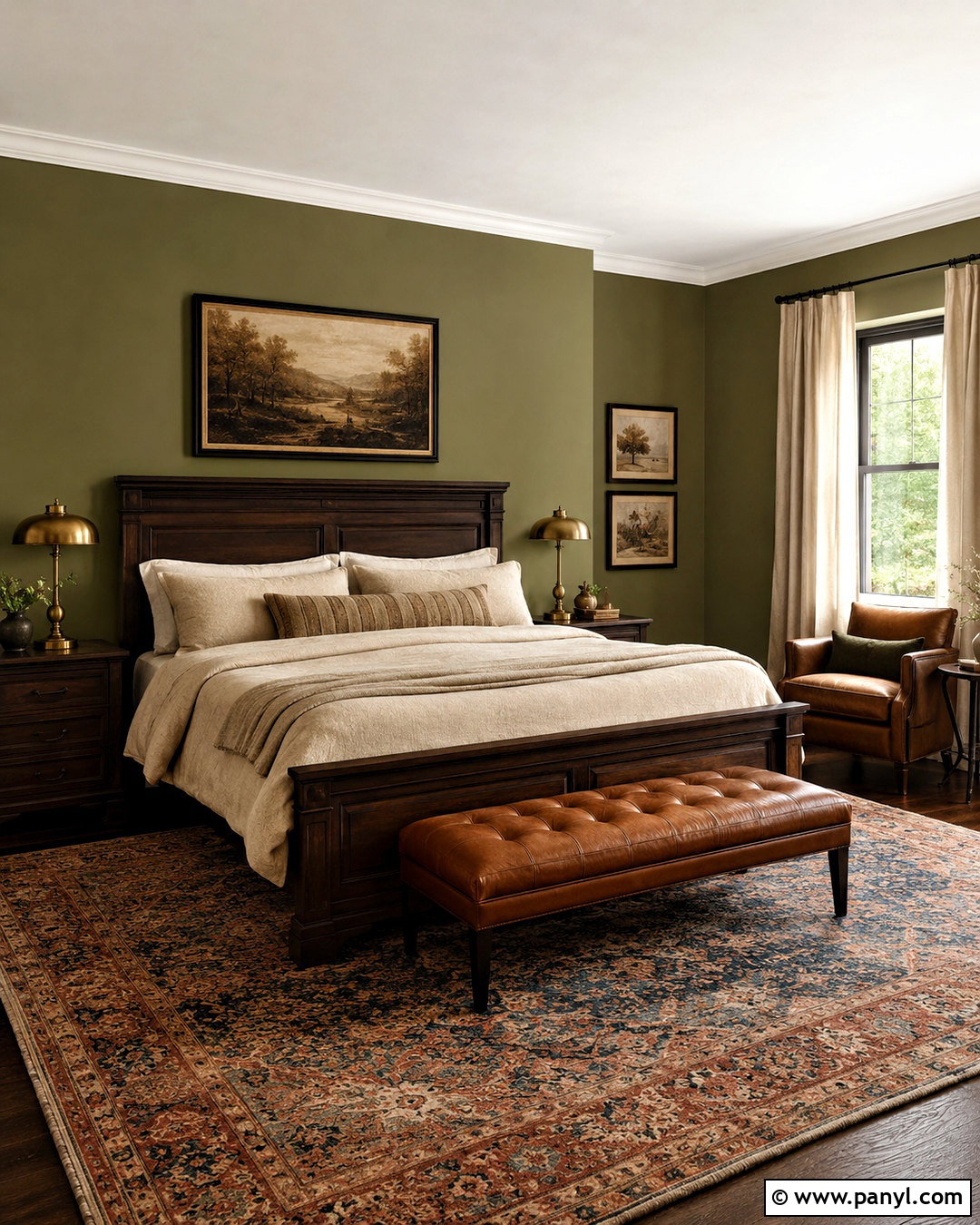 Olive Green Bedroom Walls - 35 Wall Paint Bedroom Ideas