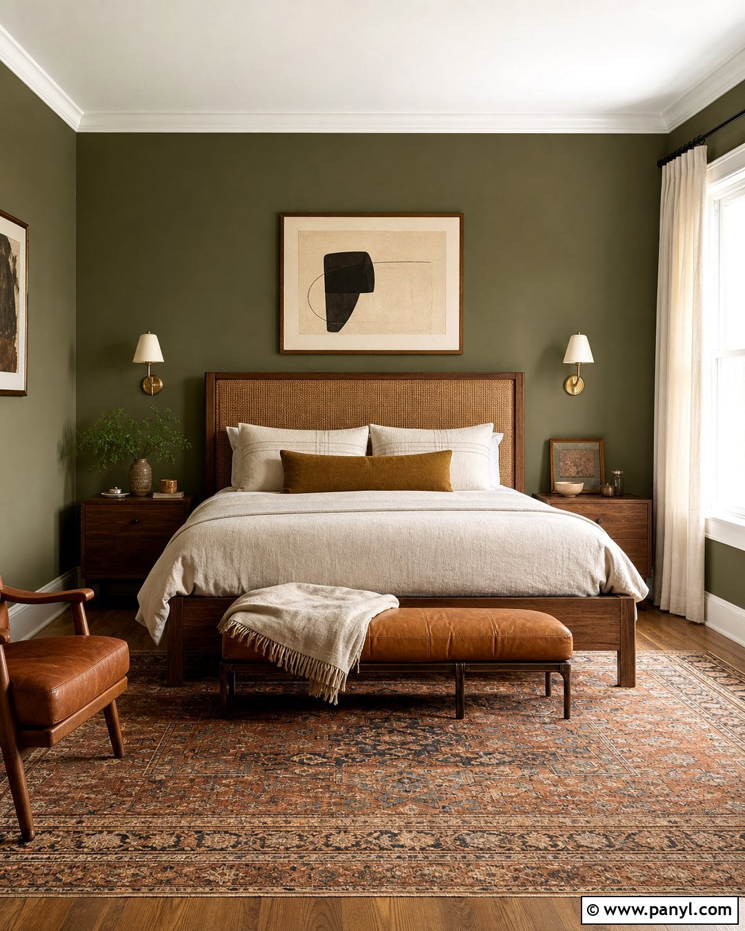 Olive Green Bedroom Walls - 45 green painted walls