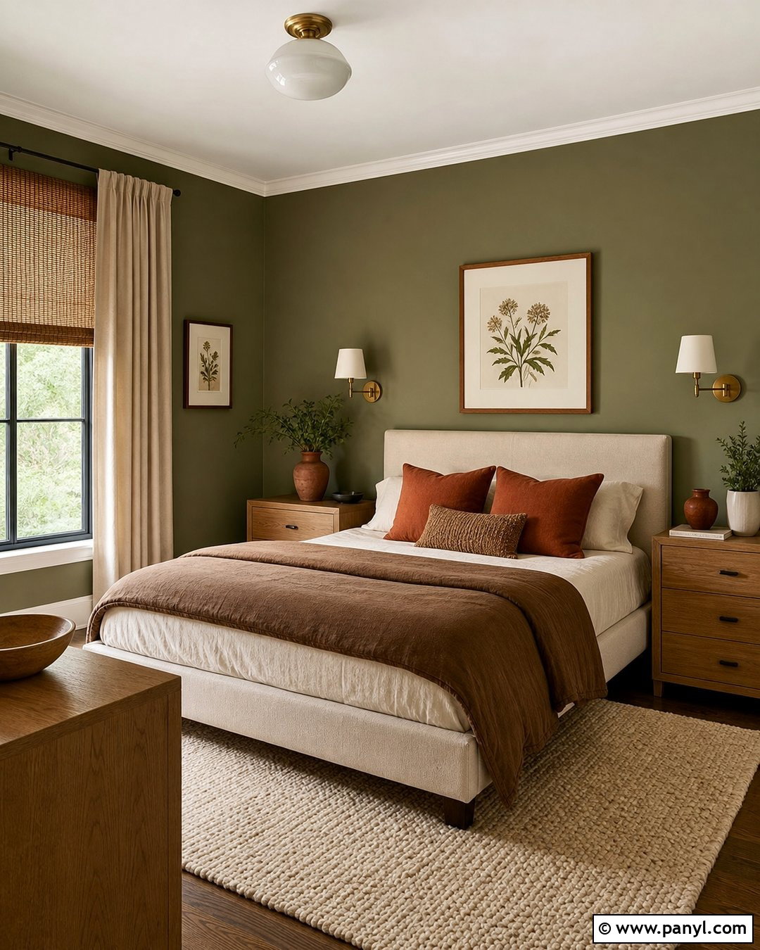 Olive Green Bedroom Walls - 50 green walls