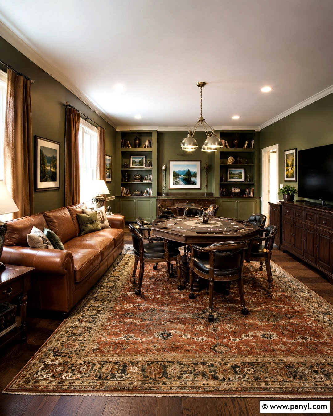 Olive Green Bonus Room Walls - 20 Bonus Room Wall Color Ideas