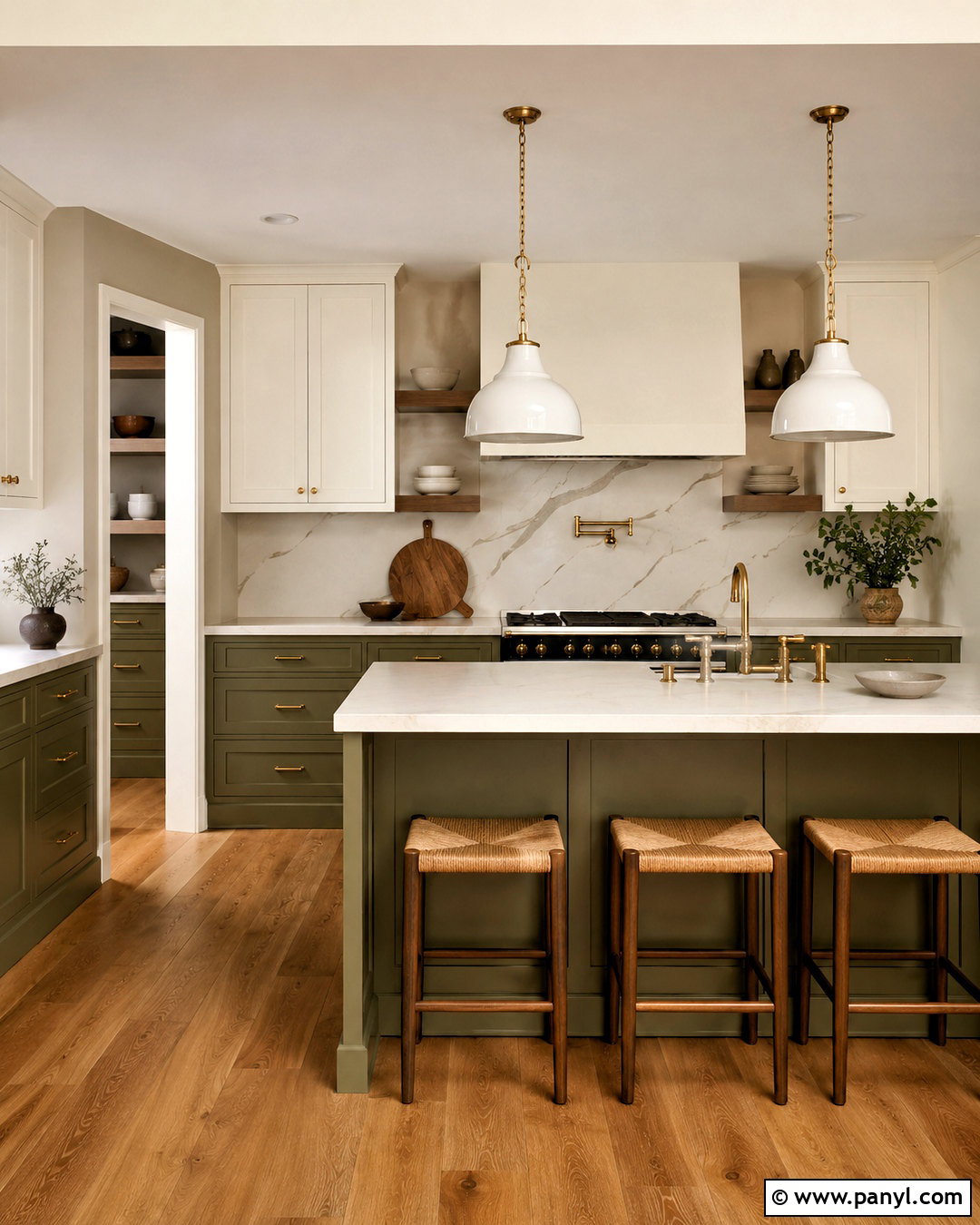 Olive Green Cabinets With Agreeable Gray Walls - 20 cabinet color with agreeable gray walls