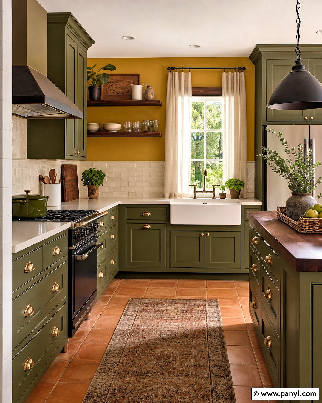 Olive Green Cabinets With Yellow Walls - 20 what color cabinets go with yellow walls