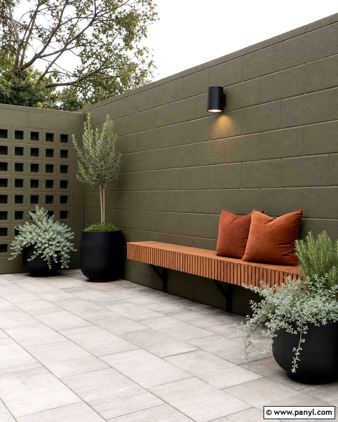 Olive Green Cinder Block Wall - 20 Cinder Block Wall Colors