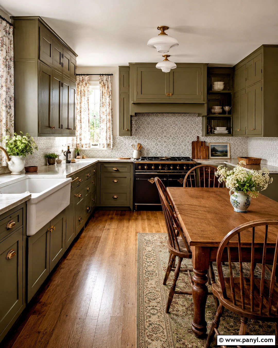 Olive Green Cottage Kitchen - 20 olive kitchen ideas