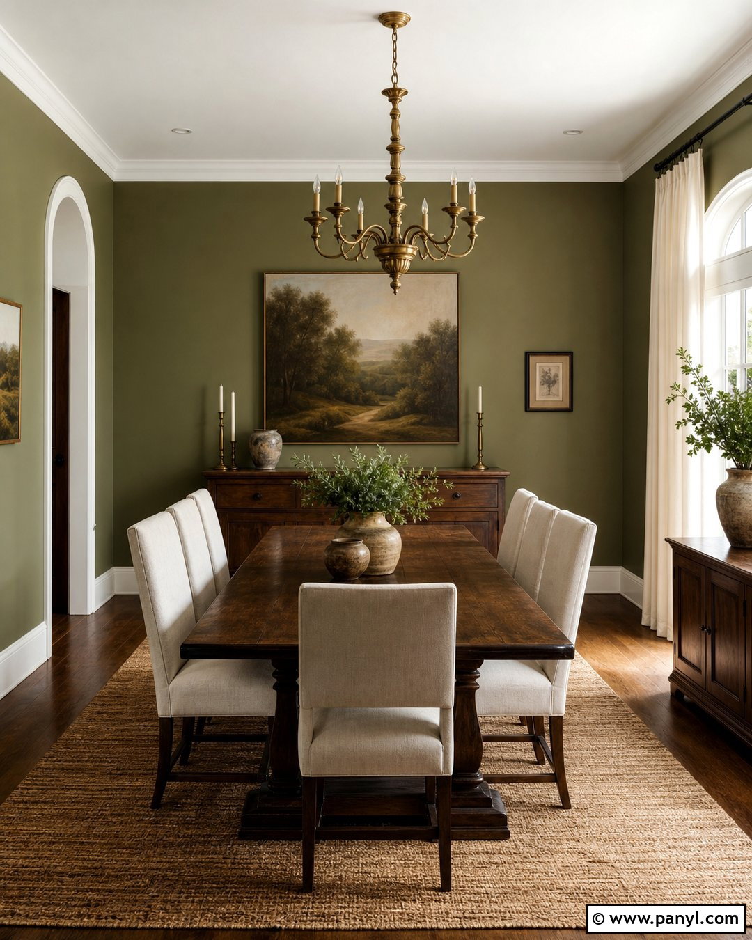 Olive Green Dining Room Wall Color - 30 house wall color ideas
