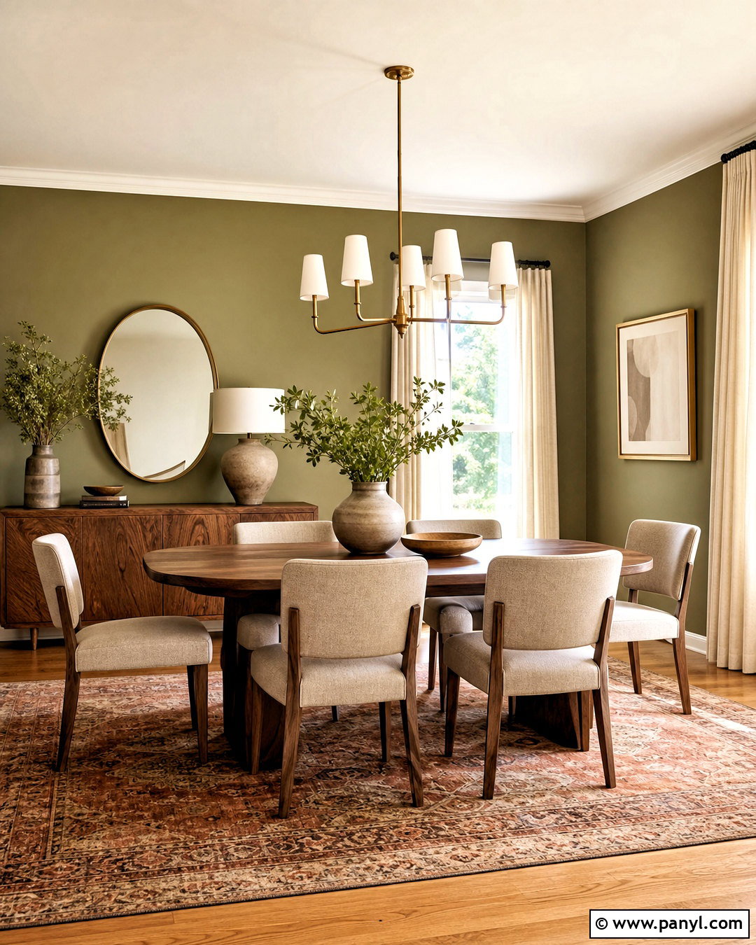 Olive Green Dining Room Walls - 20 green wall painting ideas