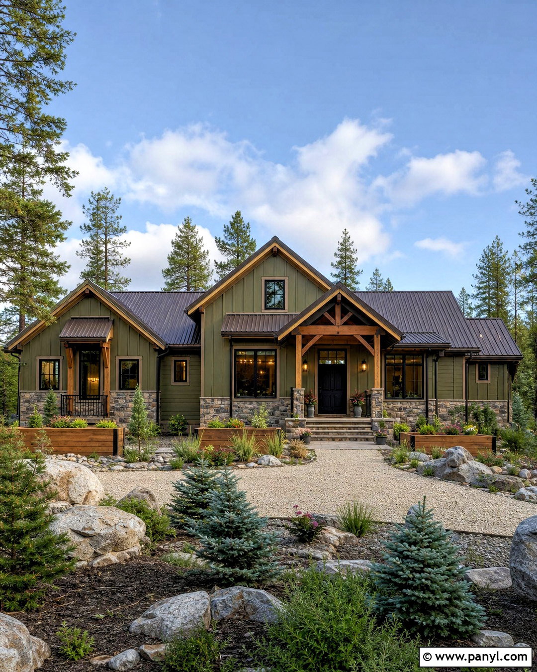 Olive Green Exterior House Paint - 20 external house paint colors