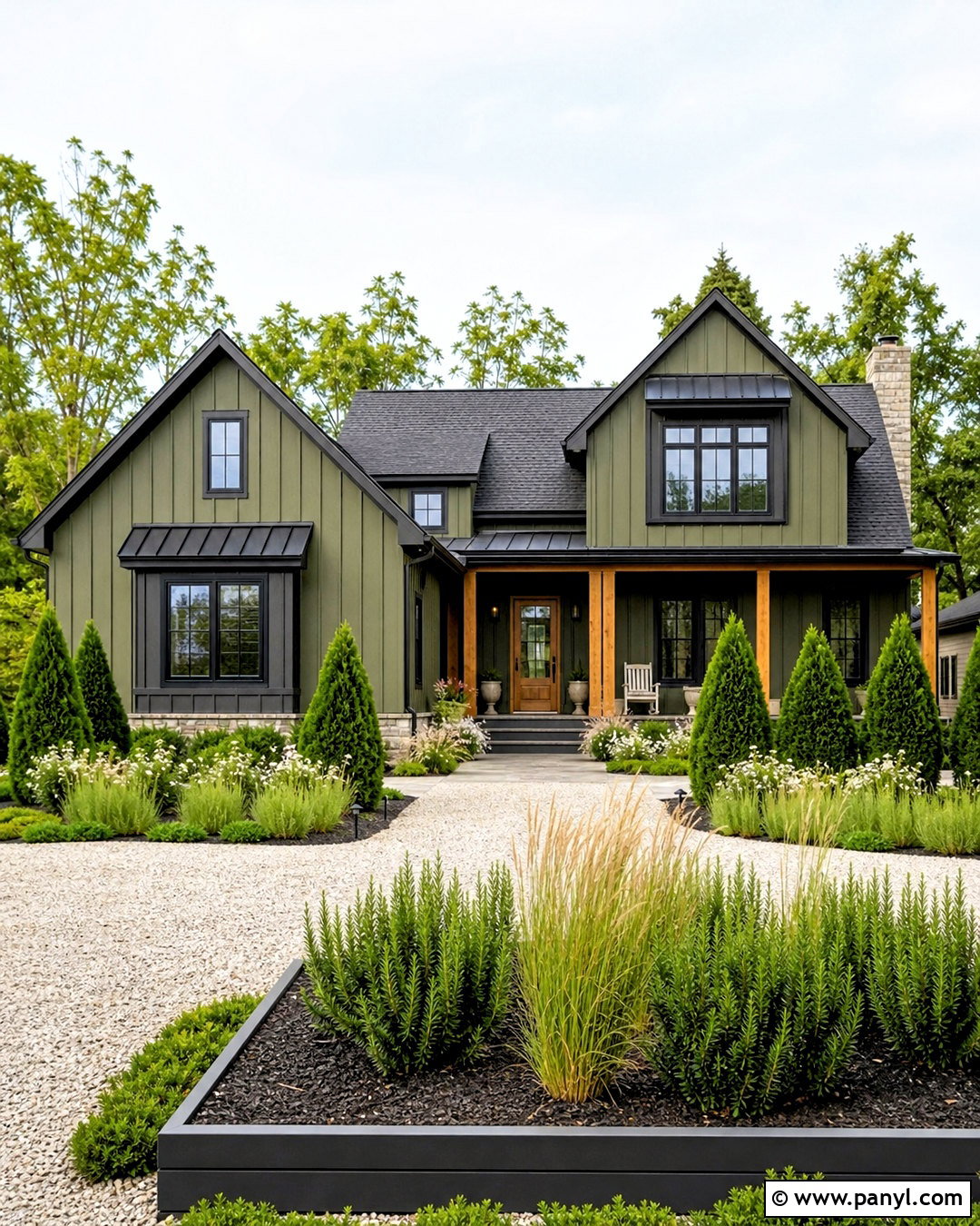 Olive Green Exterior With Black Trim - 20 home painting ideas exterior ideas
