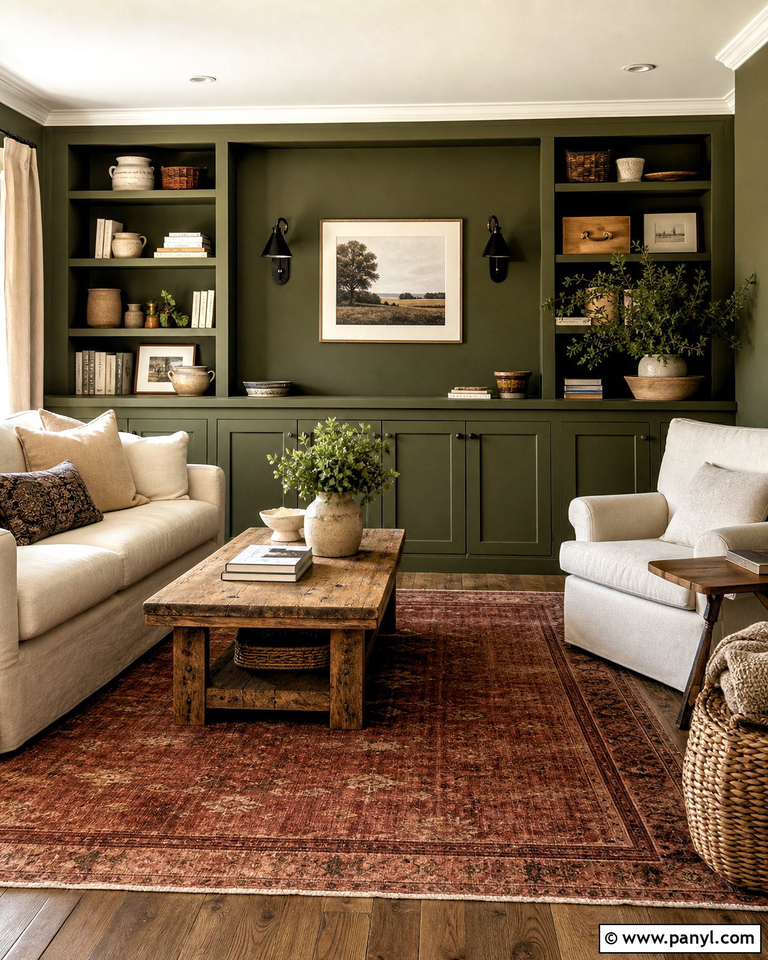Olive Green Family Room Accent Wall - 20 family room accent wall paint colors