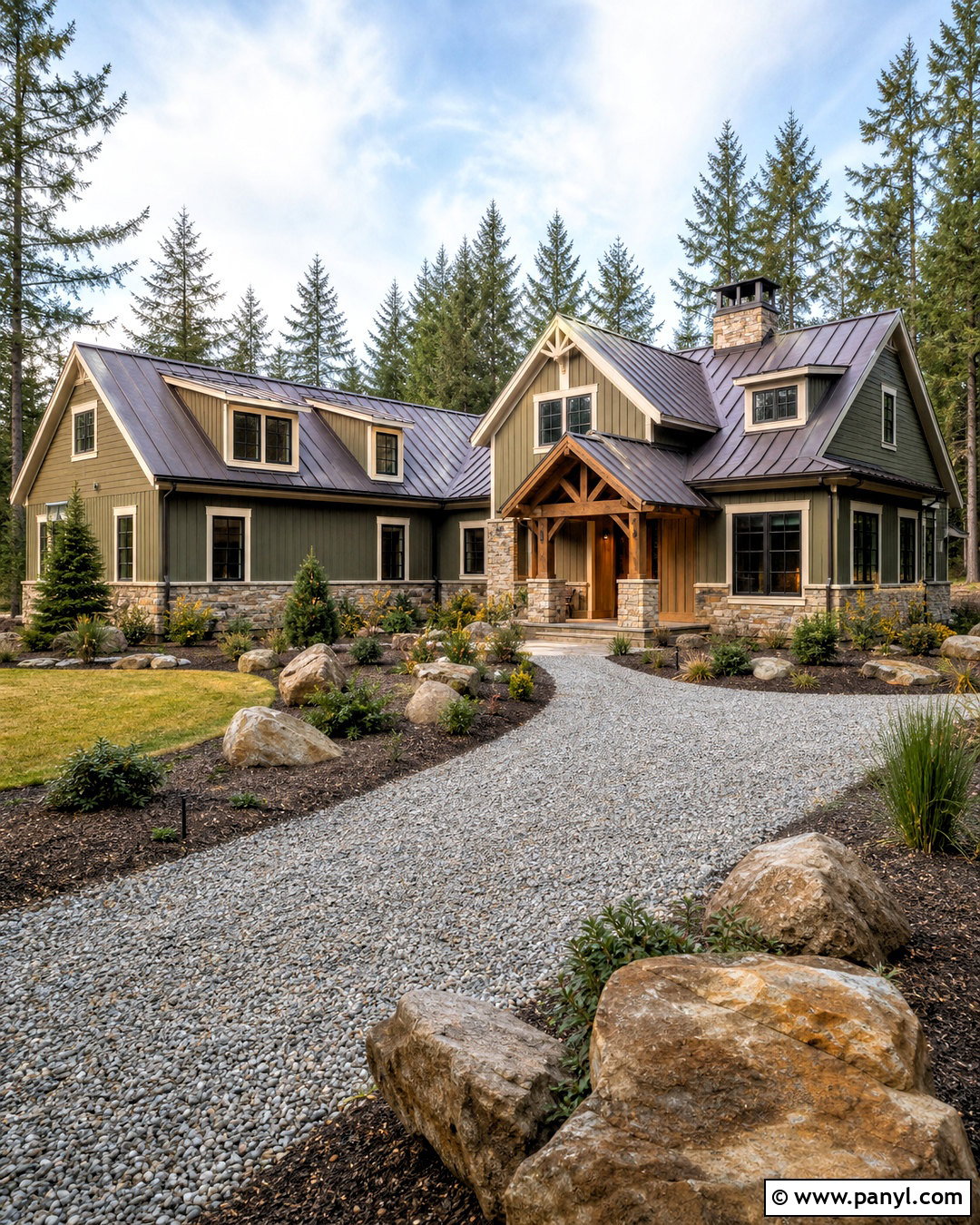 Olive Green Farmhouse Exterior - 20 exterior farmhouse paint colors